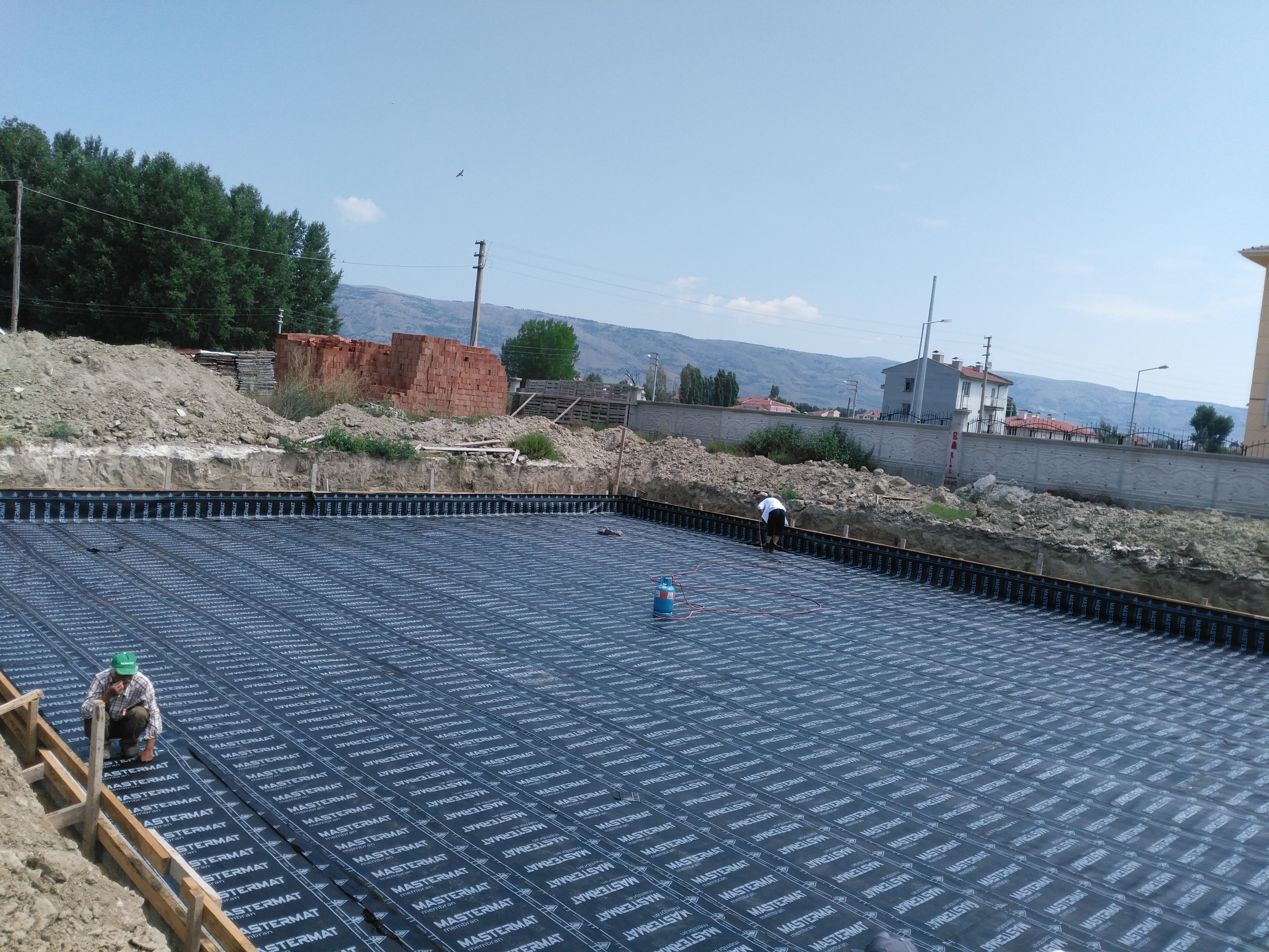 Temel Yalıtımı Membran Uygulaması